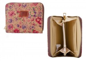 7202 RFID LITTLE FLOWERS ZIP ROUND PURSE