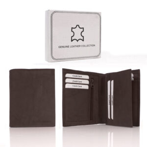021 BROWN LONDON LEATHER RFID WALLET
