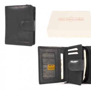 027 BLACK ITALIAN LEATHER WALLET