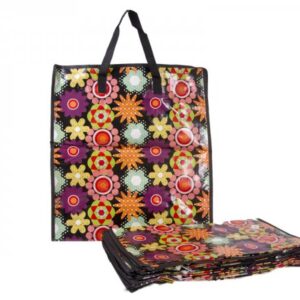 0008- FLOWERS/ORANGE/PURPLE SET OF 12