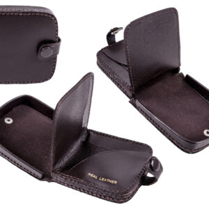 1591 Dark Brown square tray purse wallet note section