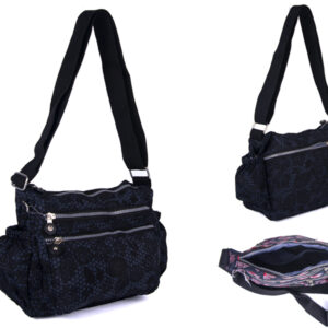 7140 GREY SML PU PERSE WITH CAT FEATURES