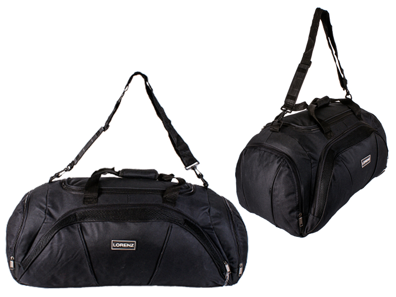 2631 BLACK/PINK 24" HOLDALL WITH FRONT POCKET&SIDE POCKET - Image 5