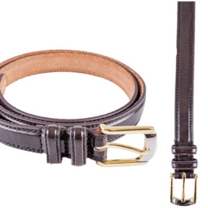 2701 Brown Smooth Belt 2 Tone Buckle - Size L (36"-40")