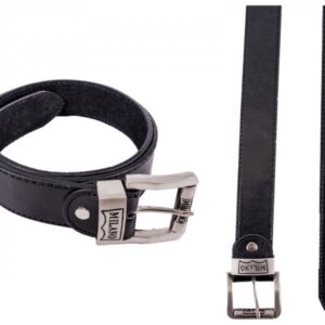 2753 1.5" BLACK BELT WITH LEATHER GRAIN LARGE
