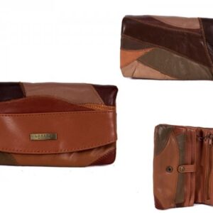 4614 BROWN 100% LEATHER PURSE