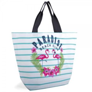 BB0966 PRINT PAPERSTRAW BAG BLUE