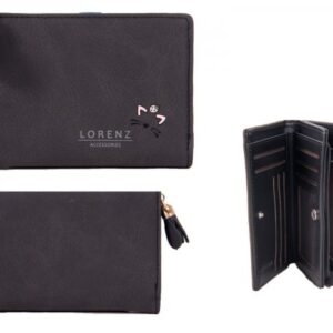 7141 BLACK MEDIUM PU PERSE WITH CAT FEATURES