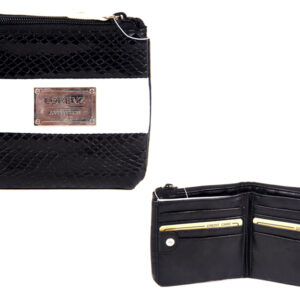 7451 BLACK/WHITE FAKE SNAKE PU PURSE