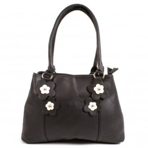 BLACK FLOWER BAG