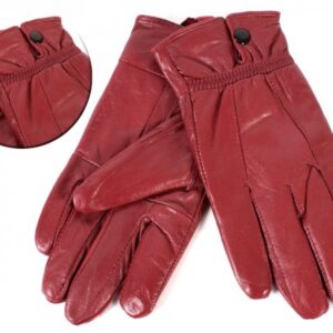 8910 LARGE DARK RED SOFT LEATHER BUTTON