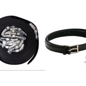 2704 BLACK GENTS LEATHER BELT 1" DOZEN