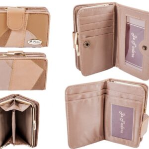 4868 BROWN PATCH 14CM DOUBLE SIDED PURSE