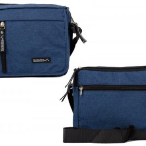 JBMB04-G BLUE CROSSBAG W/4 ZIPS AND FLAP
