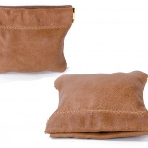 LEATHER SNAP PURSE TAN