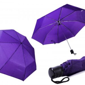 2800 PURPLE LADIES PLAIN FOLDING COMPACT UMBRELLA