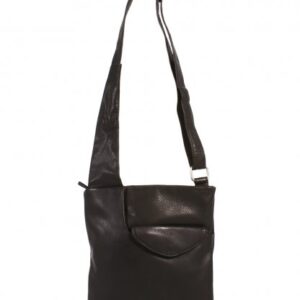 BODYBAG BLACK ITALIAN LEATHER CLEARANCE