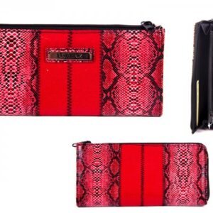 7515 RED PATNT SNK GRAIN LNG THIN SEMI ZIP RND PRS