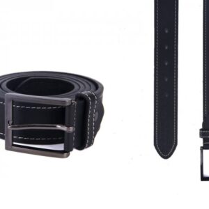 2750 BLACK 1.5" L BELT WITH PATTERN&CONTRAST STITCH