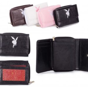 PU-1A BLACK RABBIT PURSE W/ZIP
