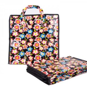 0007- FLOWERS/BLACK/RED SET OF 12