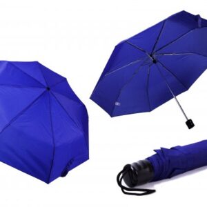 2800 BLUE LADIES PLAIN FOLDING COMPACT UMBRELLA
