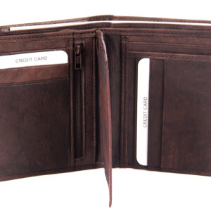 021 BROWN REAL ANTIQUE LEATHER WALLET