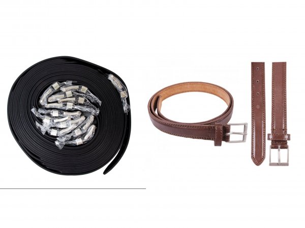 2704 BROWN BELT 1" WIDE LEATHER BELT DOZEN