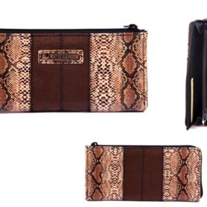 7515 BROWN PATNT SNK GRAIN LNG THIN SEMI ZIP RND PRS