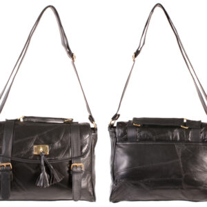 HB-407 GOLD PATCHWORK BLACK