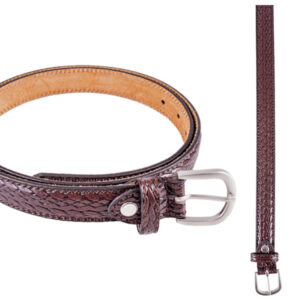 2700 Brown Belt With Snake Grain - Size XL (40"-44")