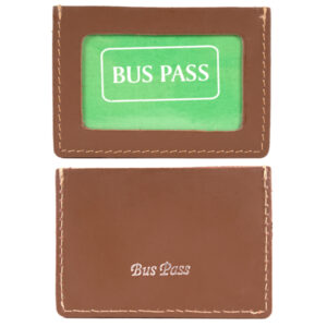 SMALL BUS PASS BROWN