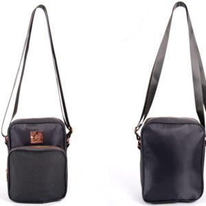 KANSN7145 KANGOL GREY MESH CROSS BODY AND ROSE GOLD