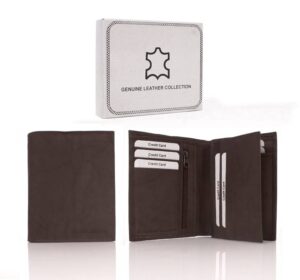 021 BROWN LONDON LEATHER RFID WALLET
