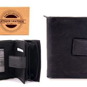 027 BLACK ANTIQUE LEATHER