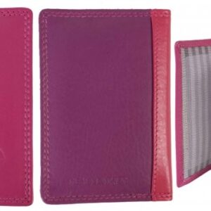 1054 BLUSH RFID - SOFT COW NAPPA 10 LEAF CREDIT CARD