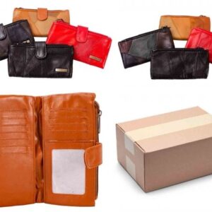 4649 ASSORTED SOFT TWIN ZIP ECON. OPEN OUT PATCH PURSE BOX OF 12