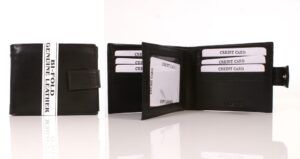 087 LEATHER WALLET BLACK