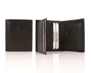 090 LEATHER WALLET BLACK