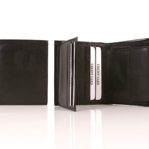 090 LEATHER WALLET BLACK