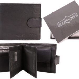 1008 BLACK ITALIAN LEATHER WALLET