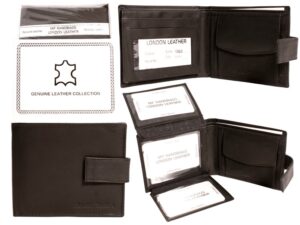 1063 BLACK LONDON LEATHER WALLET