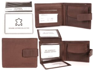 1063 BROWN LONDON LEATHER WALLET