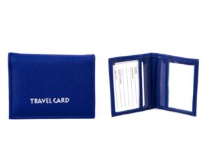 1500 NAVY GRAINED PU TRAVEL CARD HOLDER