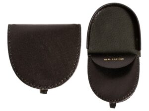 1590 MED. HORSE-SHOE-SHAPE GENTS TRAY PURSE BLACK