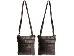 1947 SHEEP NAPPA TOP ZIP BAG BLACK