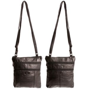 1947 SHEEP NAPPA TOP ZIP BAG BLACK