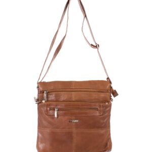 1992 TAN TOP ZIP S.NAPPA BAG