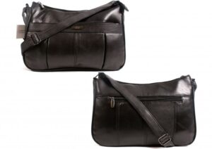 1930 LORENZ BLACK REAL LEATHER BAG