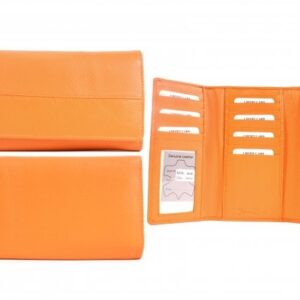 EN-65 ORANGE LEATHER PURSE - T152